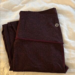 lululemon athletica Dark Red Leggings